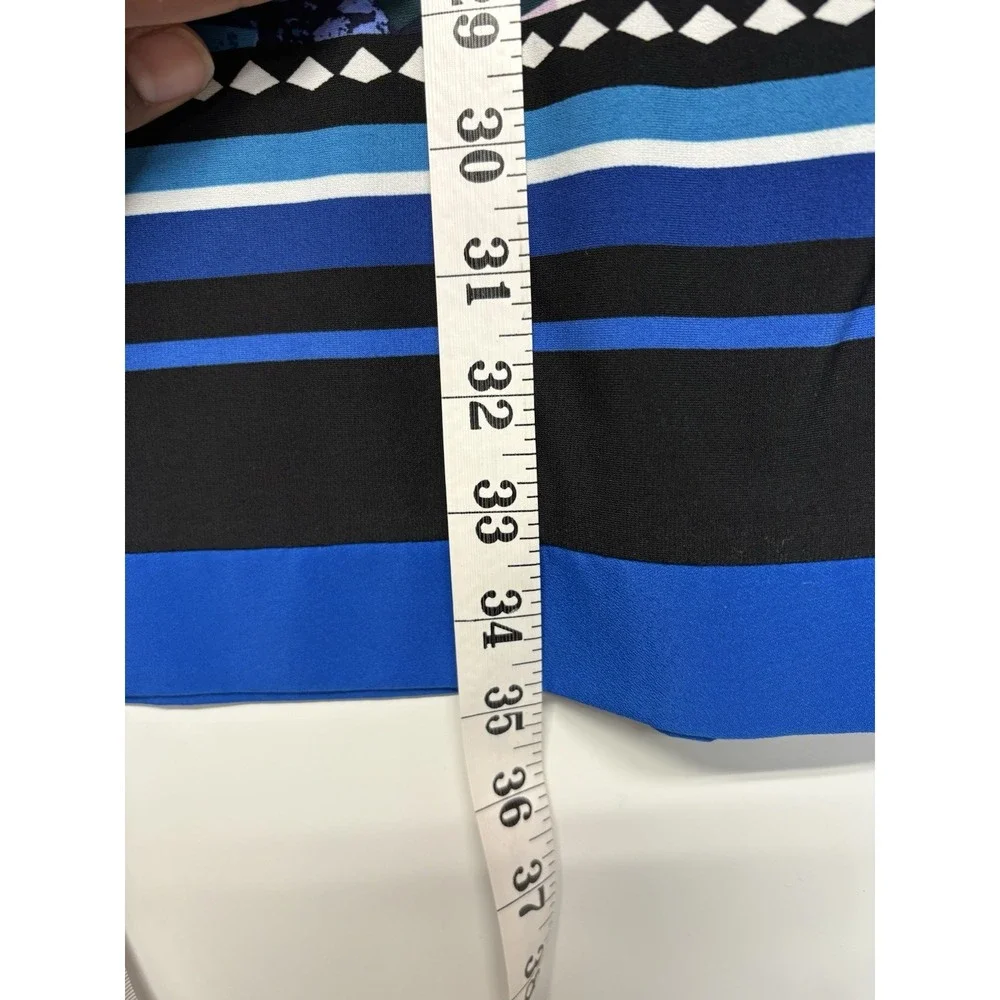Eliza‎ J. Women Blue Shift Dress Size 8 Stretchy Party Cocktail